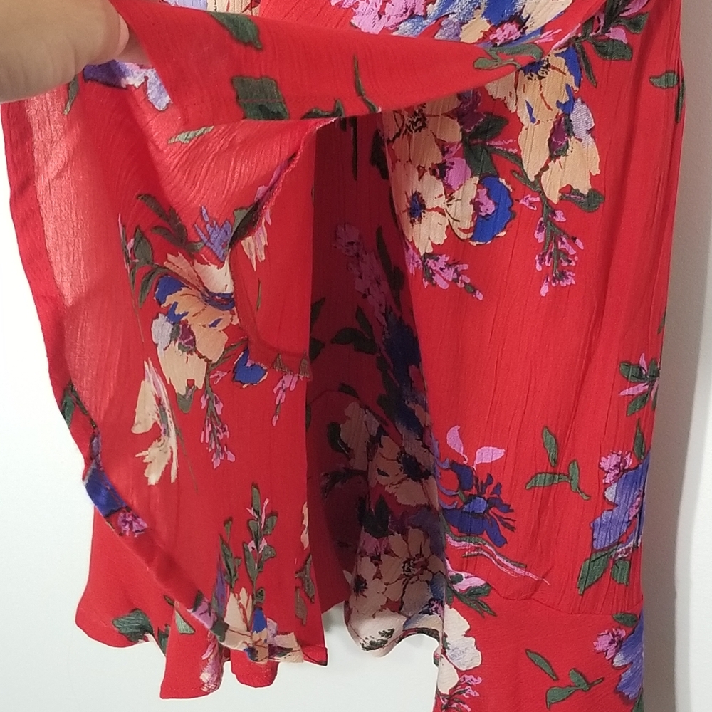 Band of Gypsies |🆕️Red Flowered Summer Flow Dress - Picture 8 of 10